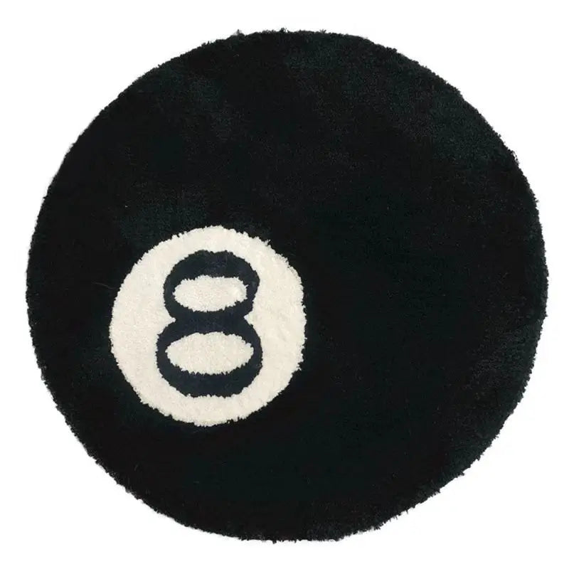 Halloween Magic 8-Ball Spooky Round Tufted Rug