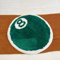 8-Ball Billiards Round Plush Rug – Game Room Novelty Soft Floor Mat