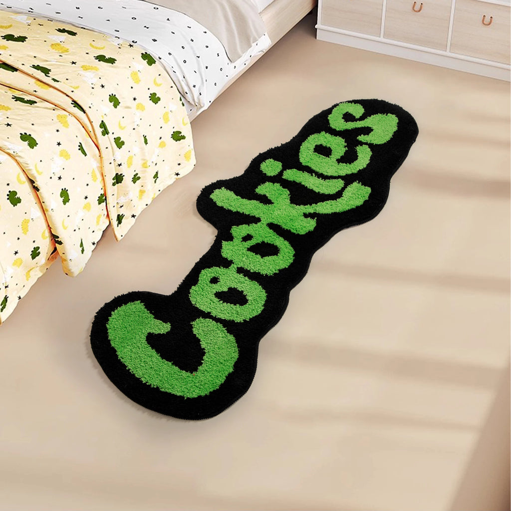 Street Style Cookies Tufted Area Rug – Irregular Shape Soft Non-Slip Mat