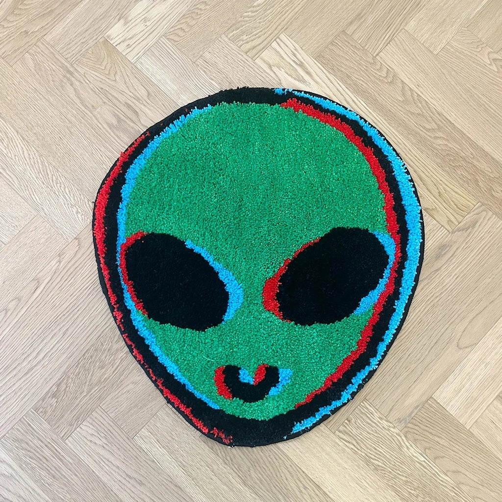 Alien ET Bathroom & Bedroom Accent Rug – Sci-Fi Novelty Shaped Room Decor Mat