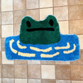 Frog River Kids Plush Tufted Rug – Cute Cartoon Children's Soft Bedroom Mat