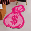 Cartoon Wallet Tufted Velvet Rug – Soft Anime-Inspired Kids Room Mat