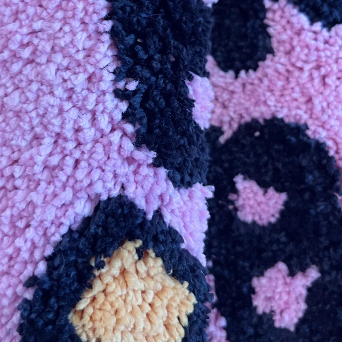 Blunt Babe Pink Nursery & Kids Room Rug – Fun Floral Soft Plush Bedroom Mat