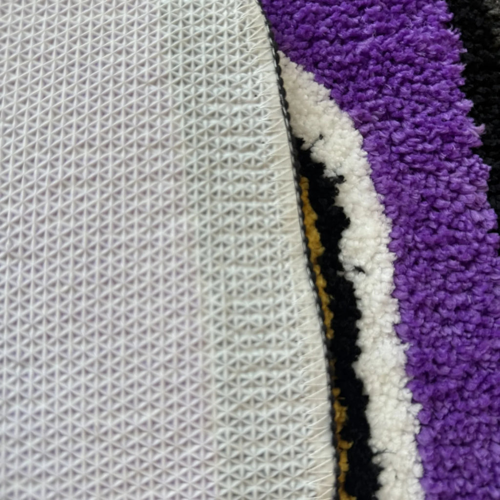 Purple Lighter Novelty Shag Rug – Unique Aesthetic Shaped Bedroom Accent Mat