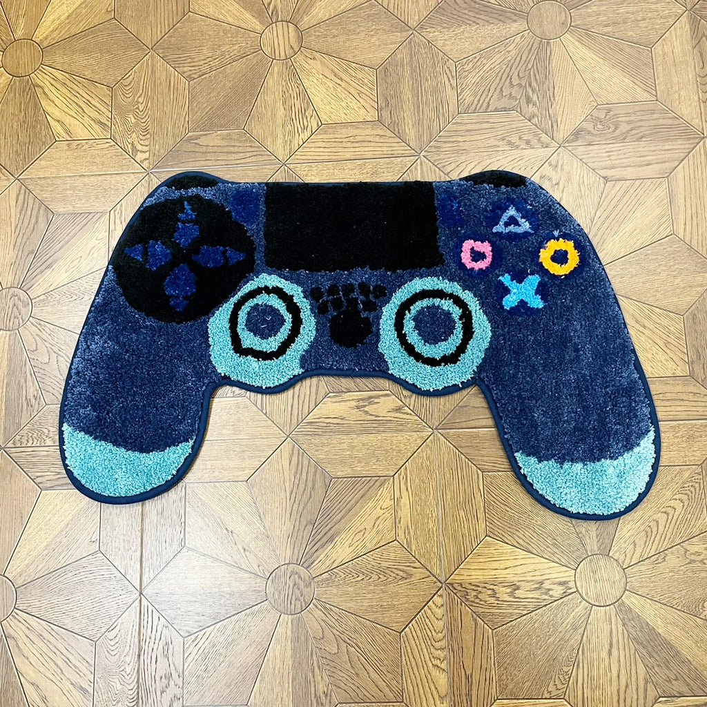 Game Controller Shaped Tufted Rug – Kids & Teen Gaming Room Decor