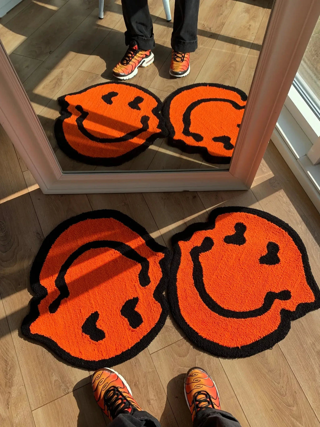Twisted Smiley Handmade Tufted Rug