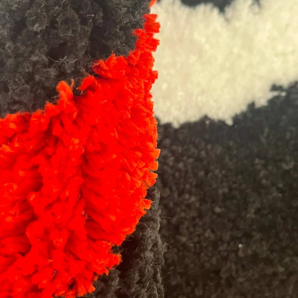 Flaming 8-Ball Billiards Tufted Rug – Cool Bedroom & Game Room Mat