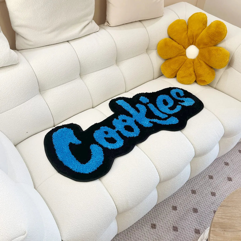 Handmade Cookies Kids Tufted Rug – Soft Plush Children’s Room Mat