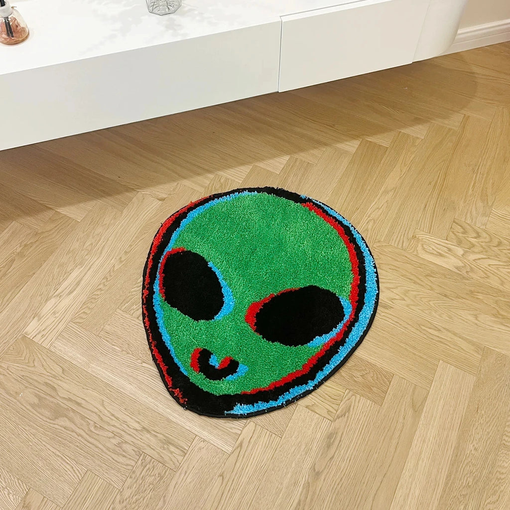 Alien ET Bathroom & Bedroom Accent Rug – Sci-Fi Novelty Shaped Room Decor Mat