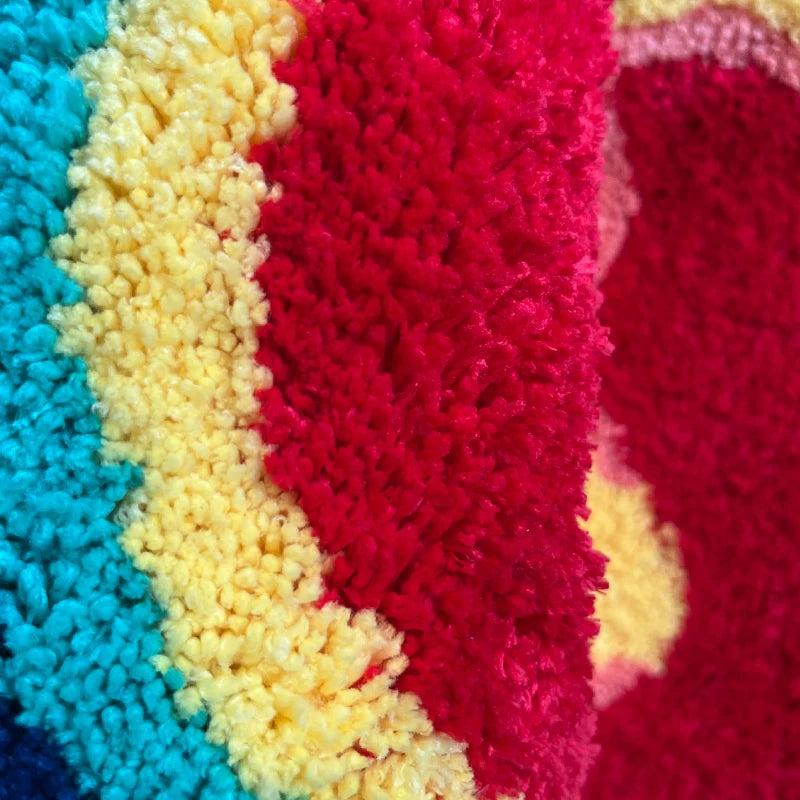 Thermal Handprint heat-map tufted rug