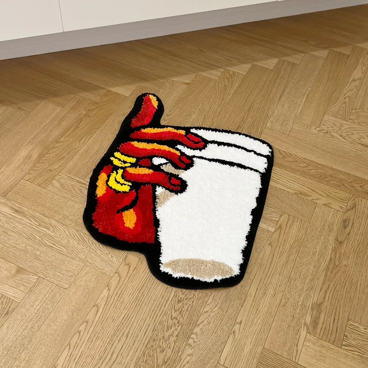 Coffee Cup Hand Vintage Tufted Rug – Funny Aesthetic Bedroom Mat