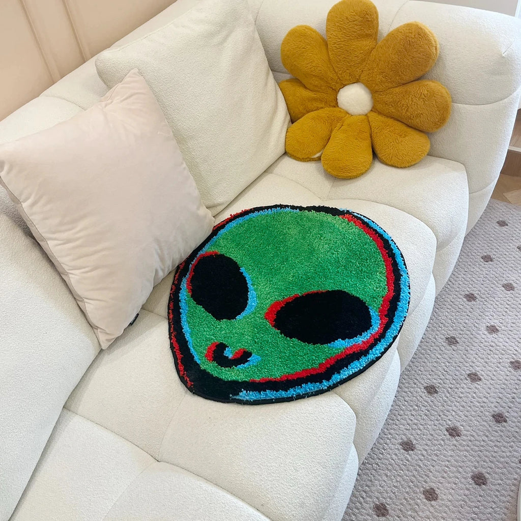 Alien ET Bathroom & Bedroom Accent Rug – Sci-Fi Novelty Shaped Room Decor Mat