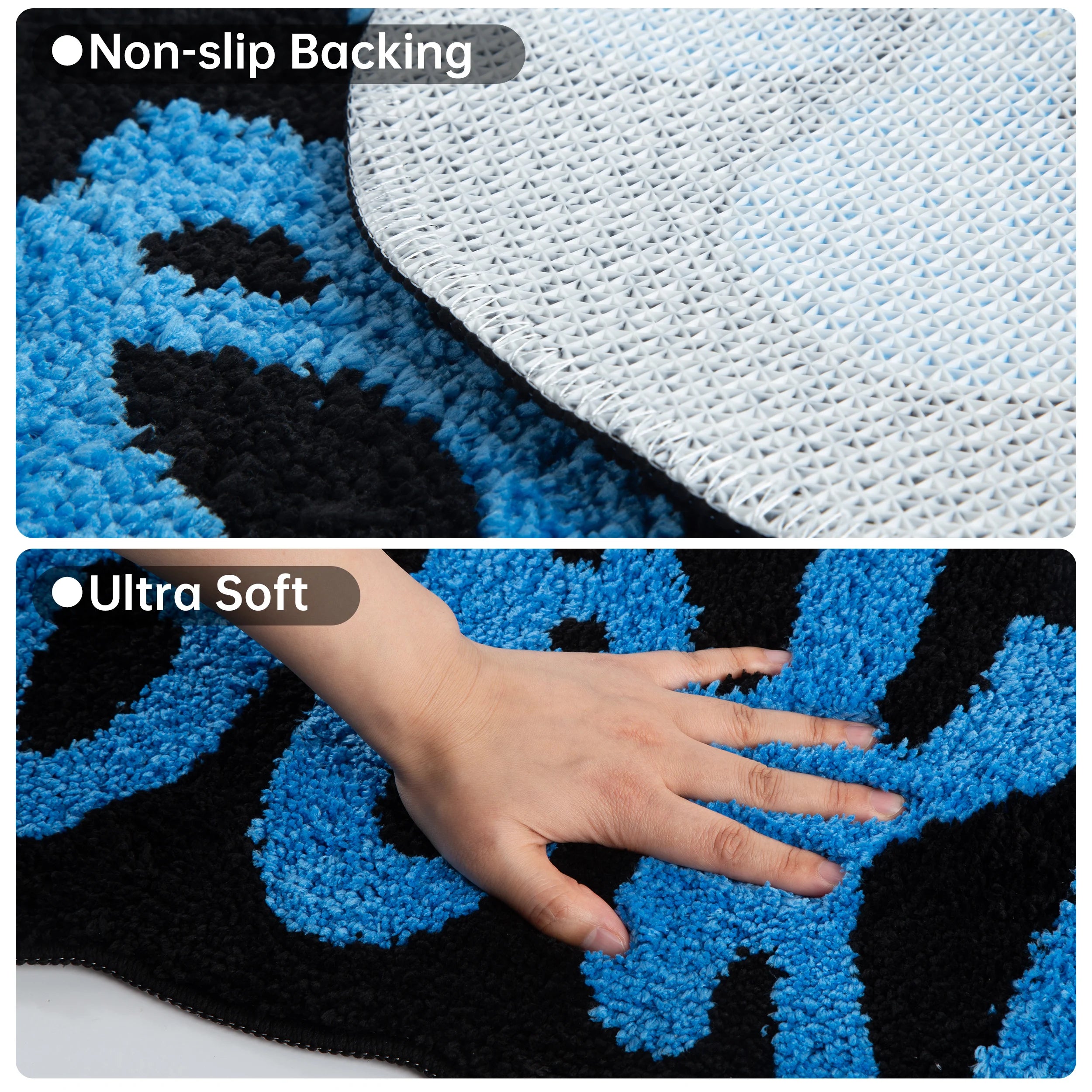 Street Style Cookies Tufted Area Rug – Irregular Shape Soft Non-Slip Mat