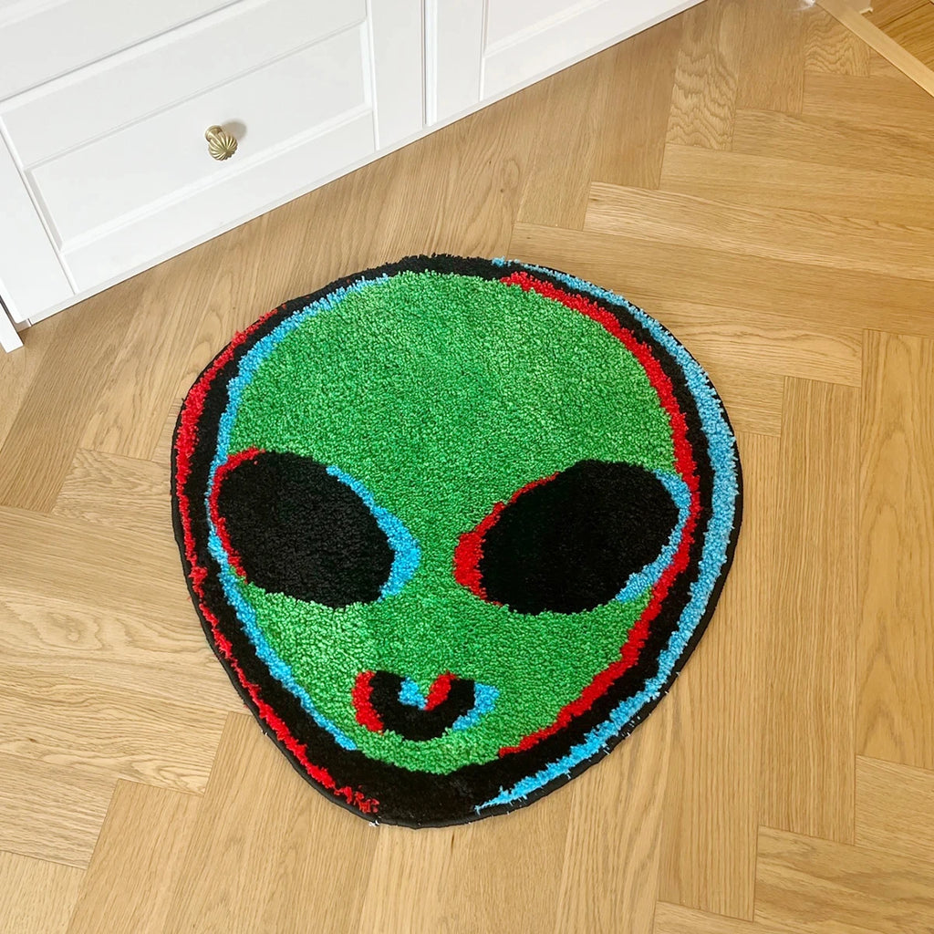 Alien ET Bathroom & Bedroom Accent Rug – Sci-Fi Novelty Shaped Room Decor Mat