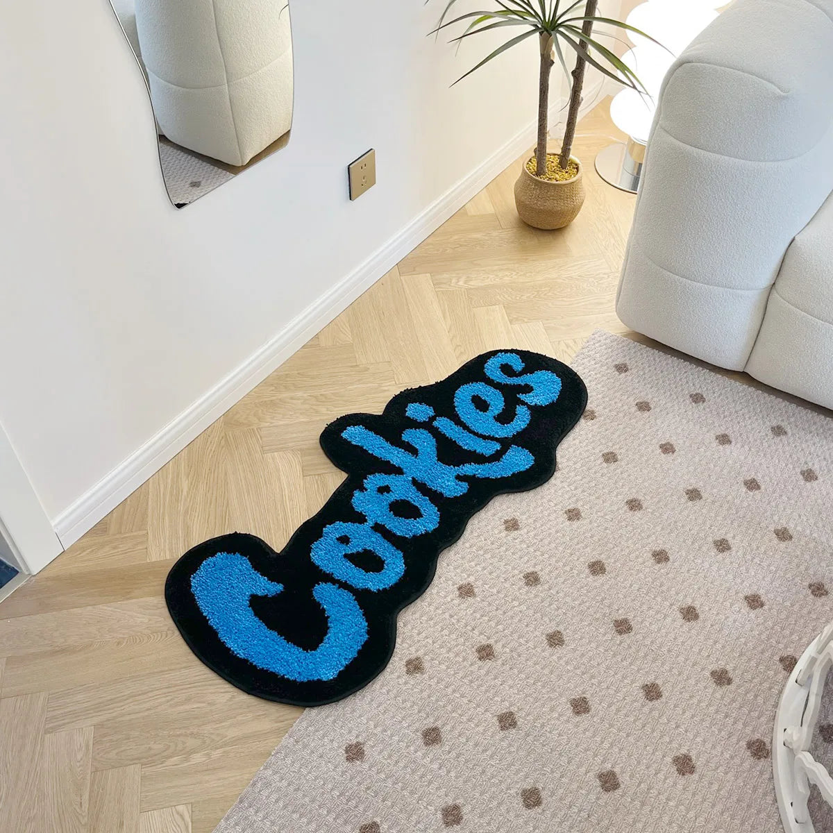 Handmade Cookies Kids Tufted Rug – Soft Plush Children’s Room Mat
