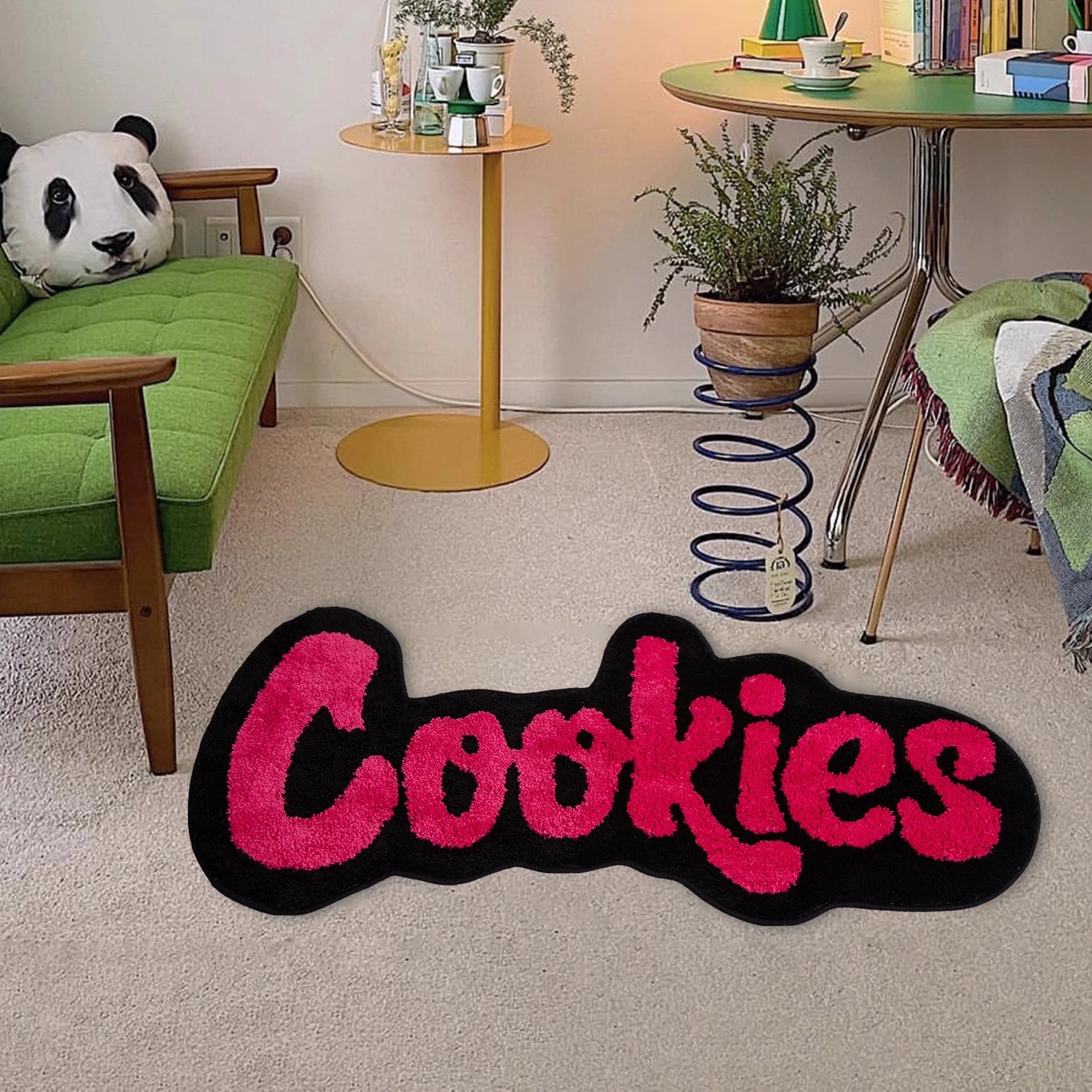 Street Style Cookies Tufted Area Rug – Irregular Shape Soft Non-Slip Mat