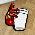Coffee Cup Hand Vintage Tufted Rug – Funny Aesthetic Bedroom Mat