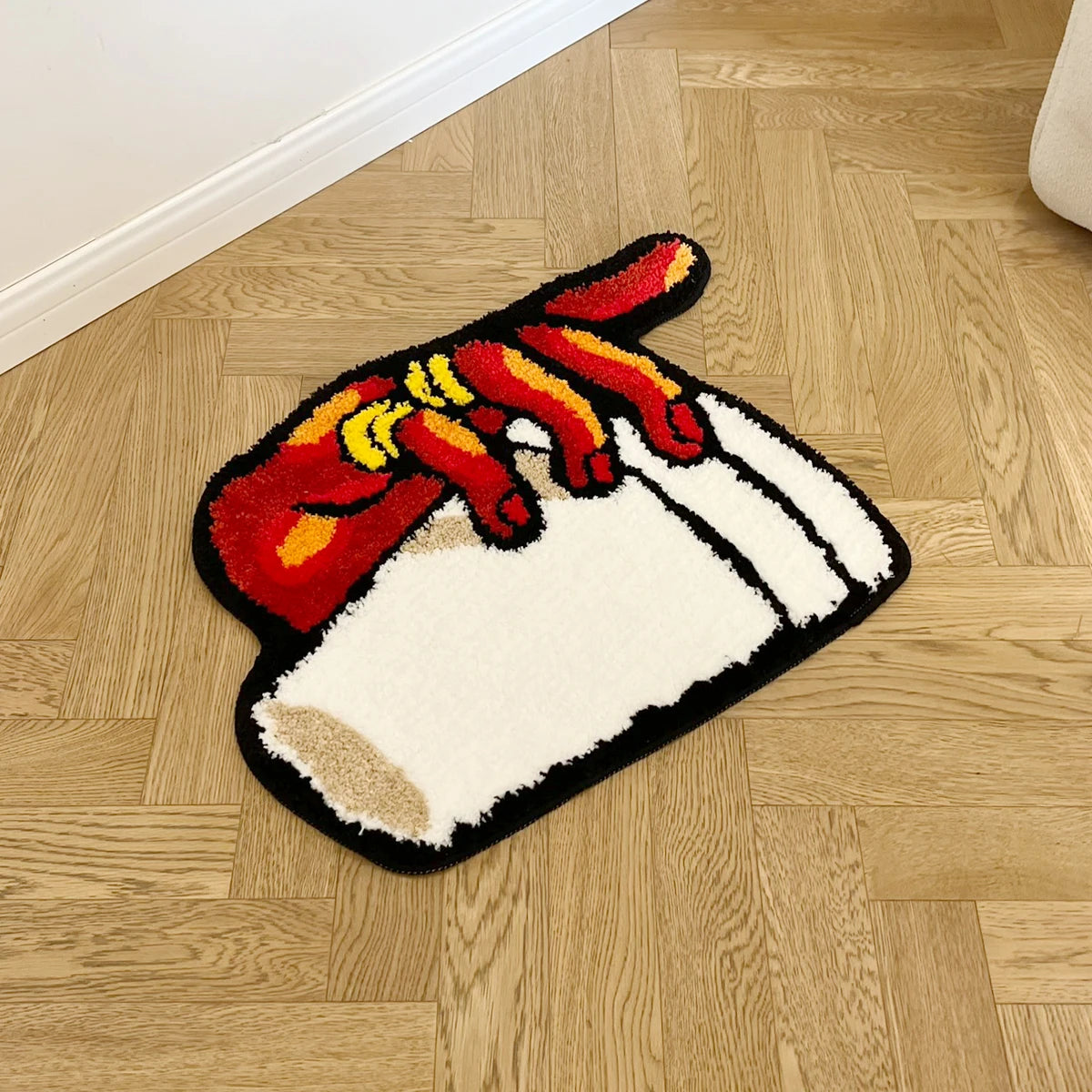 Coffee Cup Hand Vintage Tufted Rug – Funny Aesthetic Bedroom Mat