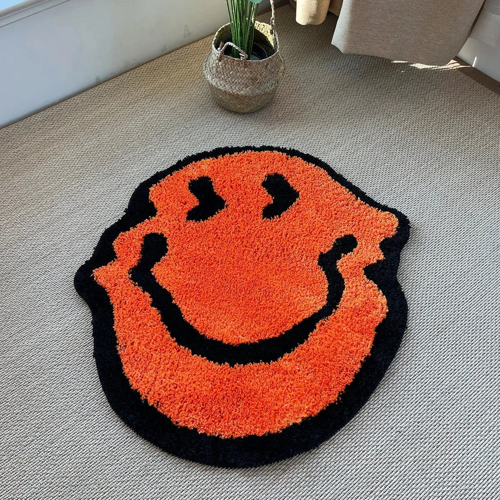 Twisted Smiley Handmade Tufted Rug