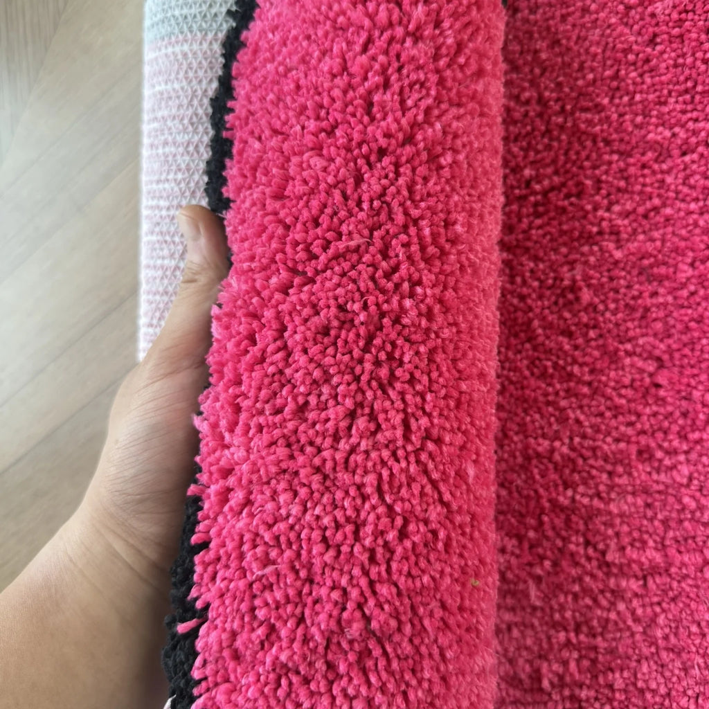 Red Lighter Novelty Shag Rug – Unique Aesthetic Shaped Bedroom Accent Mat
