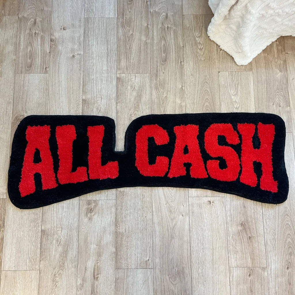 All Cash 3D Tufted Area Rug – Cool Purple Money-Themed Teen Room Mat