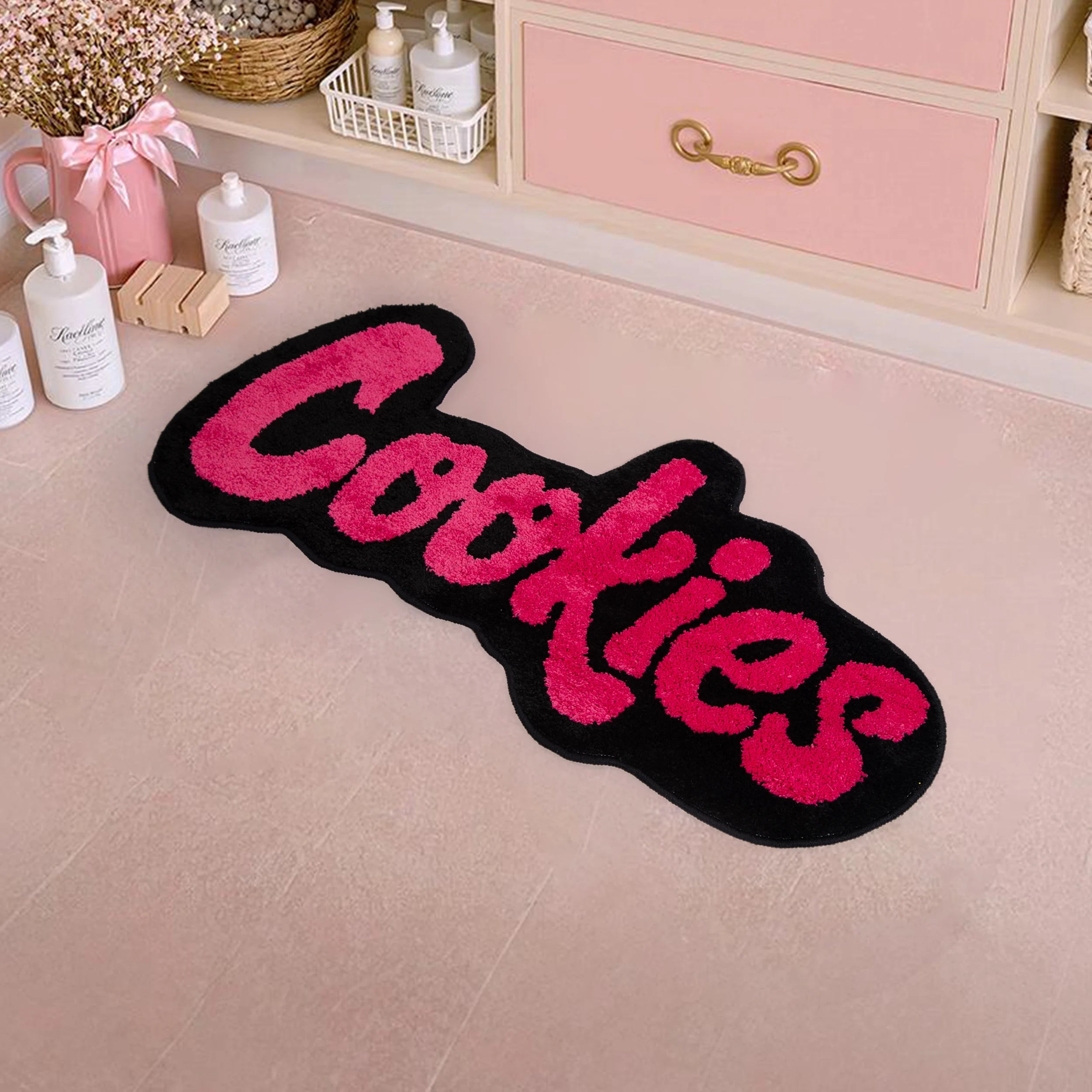 Street Style Cookies Tufted Area Rug – Irregular Shape Soft Non-Slip Mat
