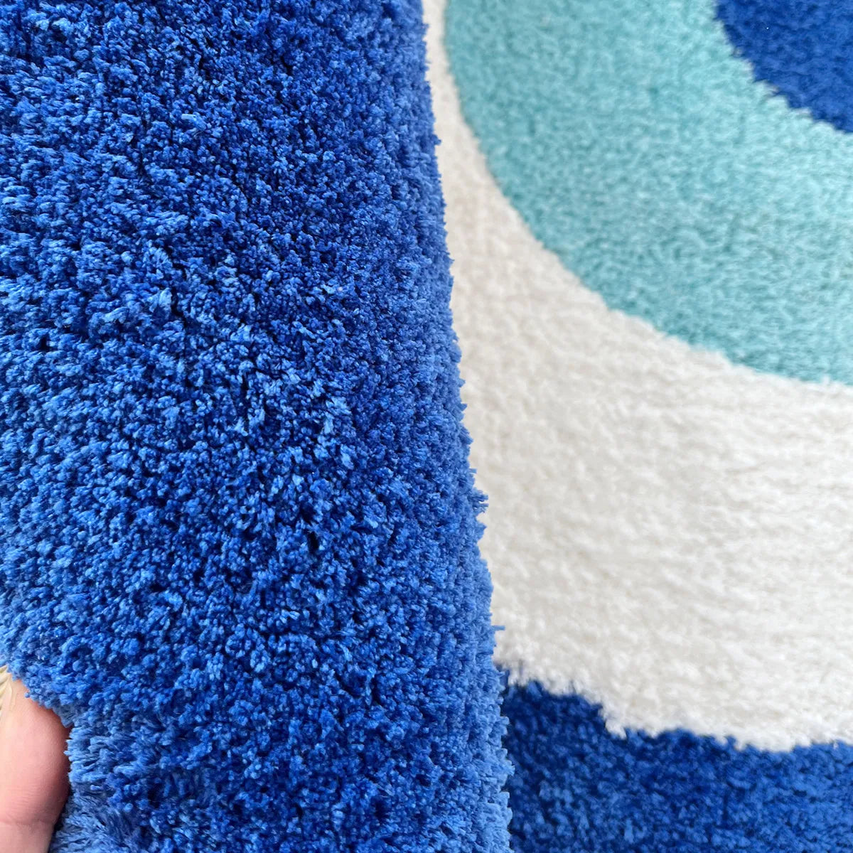 Evil Eye Handmade Tufted Rug – Minimalist Boho Bedroom Decor