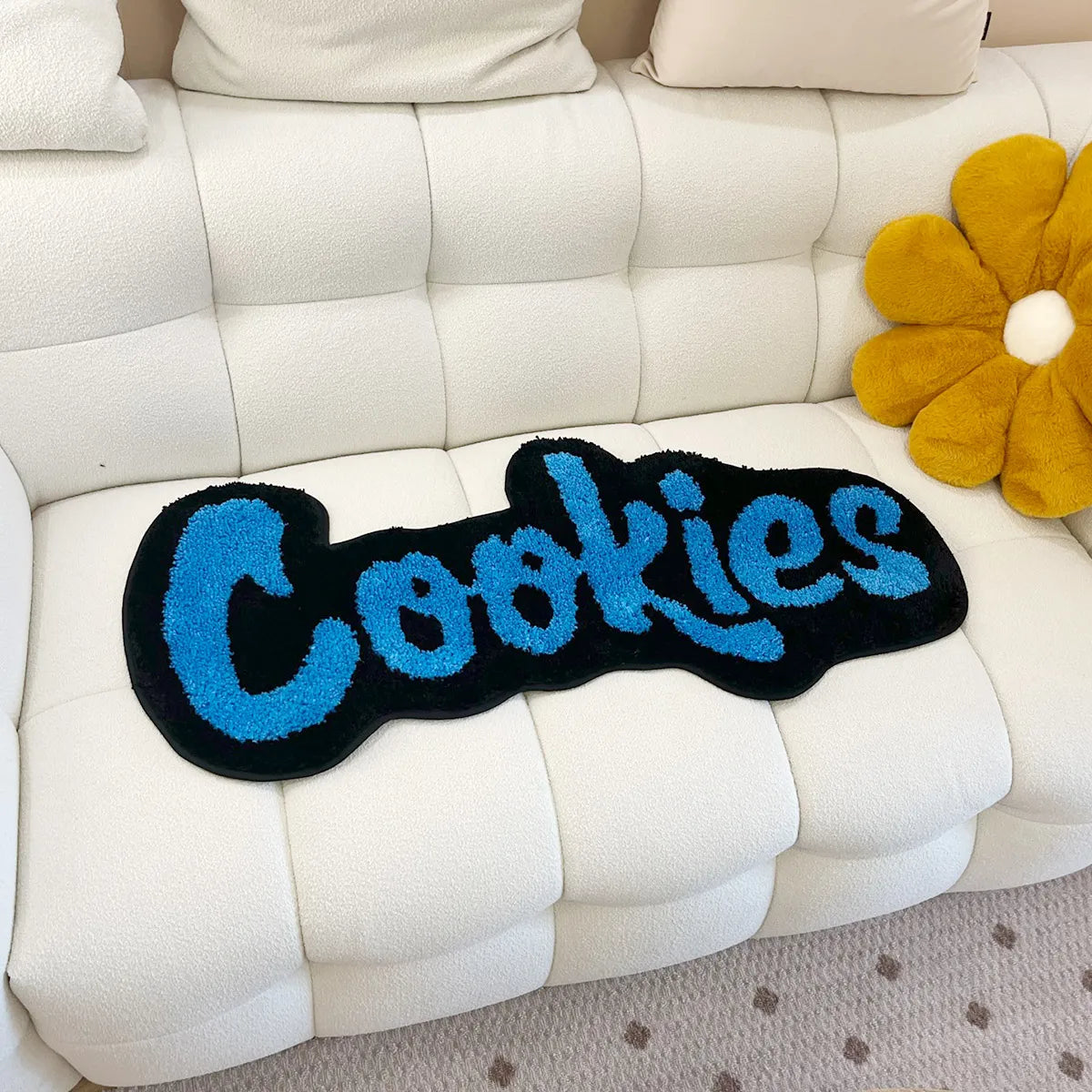 Handmade Cookies Kids Tufted Rug – Soft Plush Children’s Room Mat