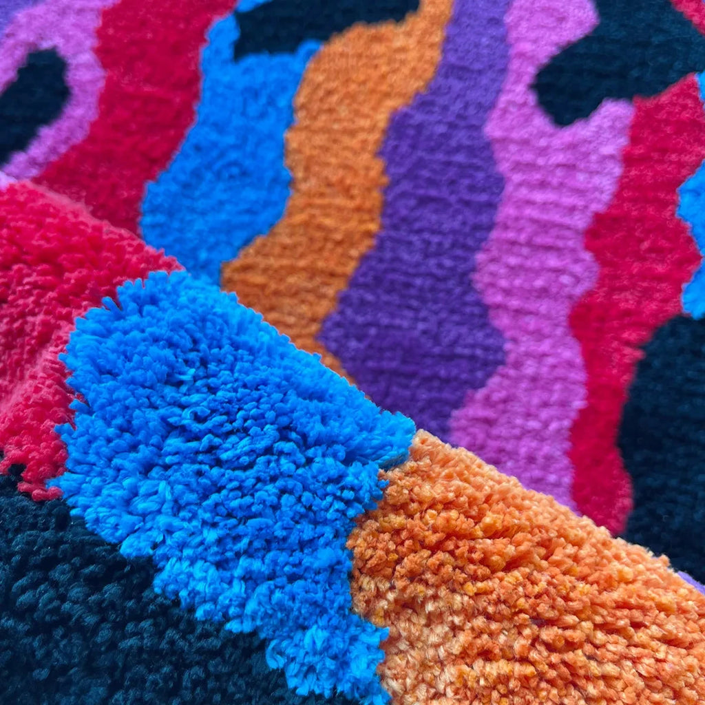 Twisted Smiley Handmade Tufted Rug