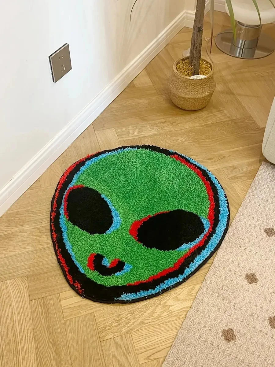Alien ET Bathroom & Bedroom Accent Rug – Sci-Fi Novelty Shaped Room Decor Mat